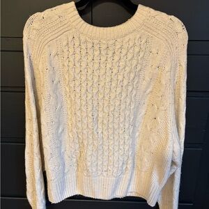 Universal Thread Cream Cable Knit Sweater
